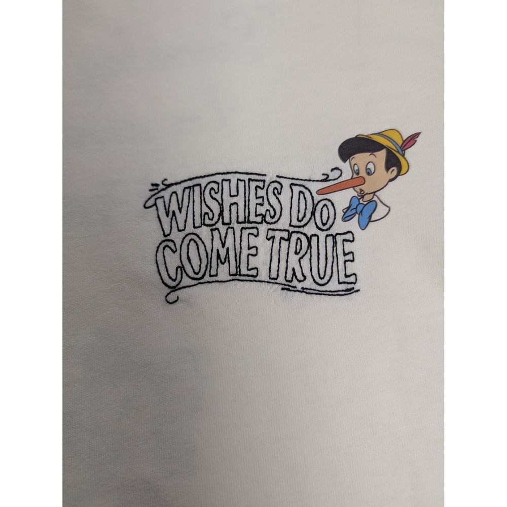Uniqlo UT Disney Pinocchio Ringer T-Shirt Cream Blue Graphic Tee Mens Medium NEW